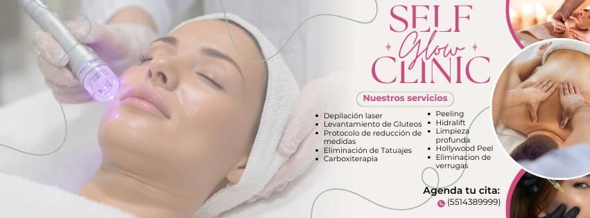 Portada Self Glow Clinic con servicios estéticos